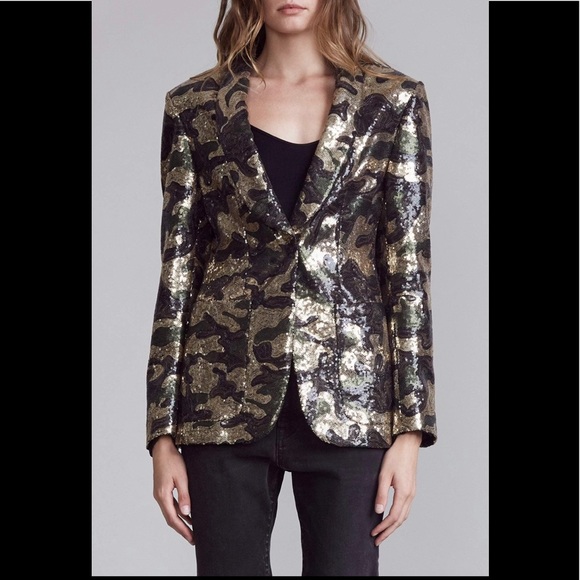 COPY - R13 sequin camo jacket.BNWT. $1795 Size small.